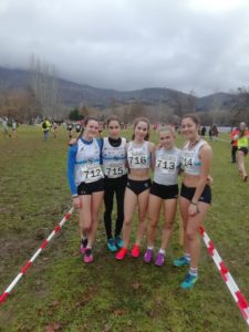 Equipo sub18 femenino Campeonato Gallego de Cross