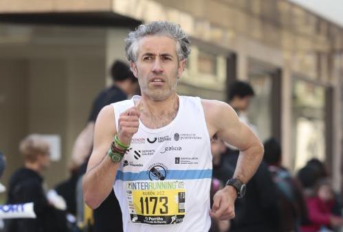 Rubén Diz vencedor en la carrera Correndo por Ourense