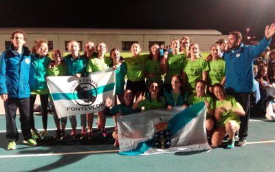 Las atletas pontevedresas disfrutaron en el Cto. España Cadete de Clubes
