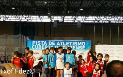 El equipo Sub 12 masculino de la Sociedad Gimnástica vencedor en la Liga ABANCA