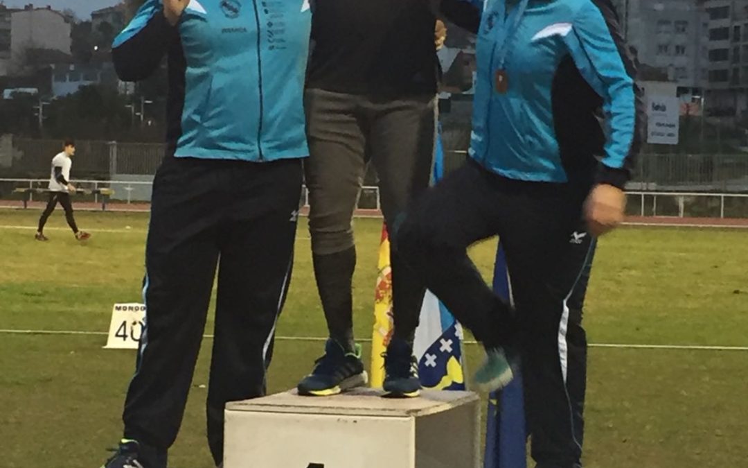 Moitas medallas para a SGP no I  CAMPIONATO DE  GALICIA JUNIOR  E  VII ABSOLUTO DE LANZAMENTOS LONGOS