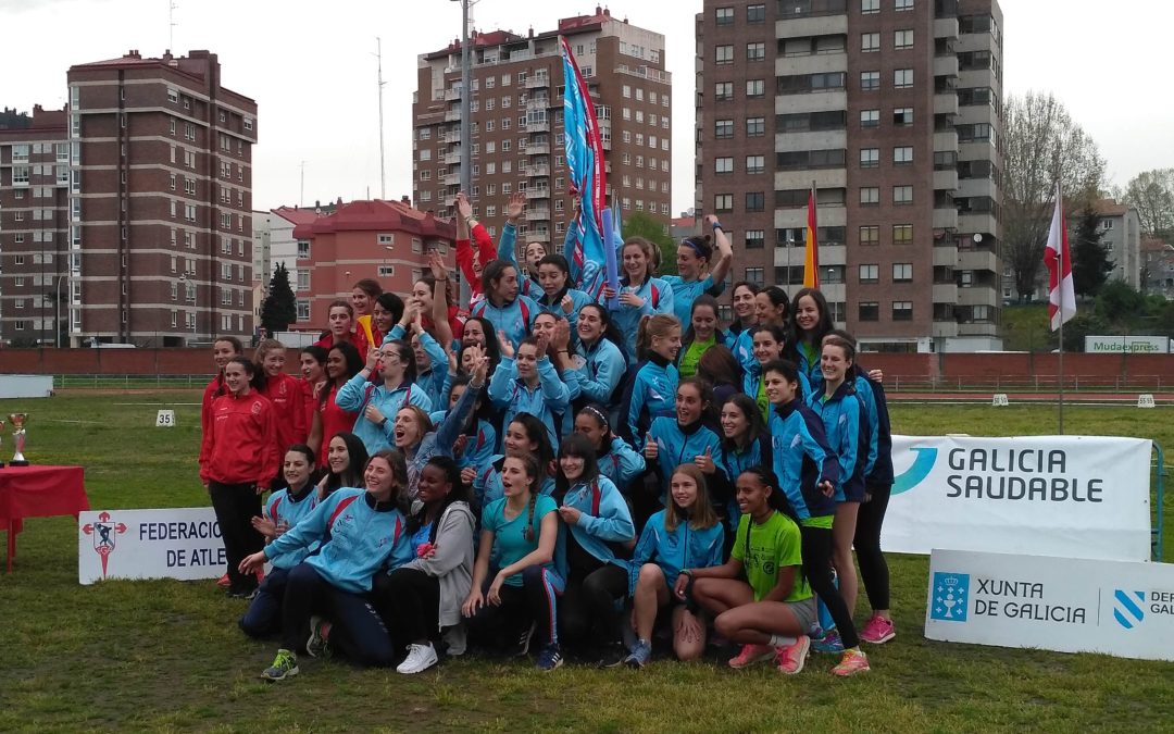 O equipo feminino da SGP bronce no XX Campionato de Galicia de clubes ao aire libre