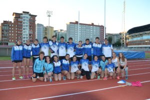 Equipo sub16 y sub18 de la Sociedad Gimnástica de Pontevedra