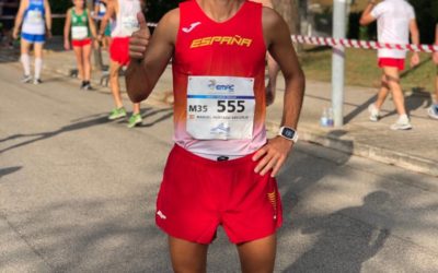 Manuel ‘Huracán’ Hurtado segundo en la Media Maratón del Campeonato de Europa Máster