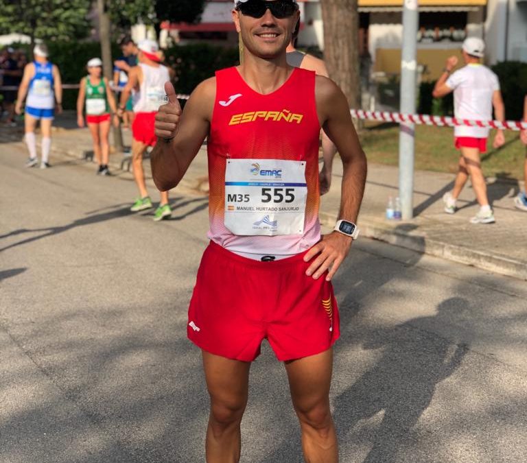 Manuel ‘Huracán’ Hurtado segundo en la Media Maratón del Campeonato de Europa Máster
