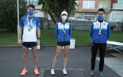 Antía Chamosa, en dos ocasiones, y Anxo Jamardo, se han subido a lo más alto del pódium