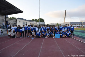 Equipo femenino en la primera jornada de liga en Pontevedra