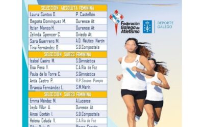 Siete atletas con la Selección Gallega de Campo a Través